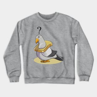 pigeon with bread Crewneck Sweatshirt